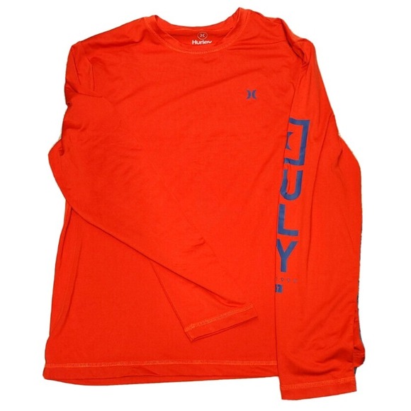Hurley Other - NEW Hurley Mens Bright Red Long Sleeve Sunshirt Top Size Large